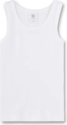 Image de Sanetta Maillot de corps garçon Débardeur sans manches Basic - Blanc / Taille : 128 (6-7 ans)