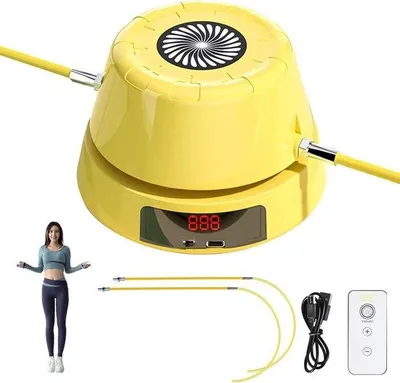 Produktbild von Elektrische springmachine - Instelbaar springtouw met LED-display - Trainingsgerät für Fitnessstudio und zu Hause