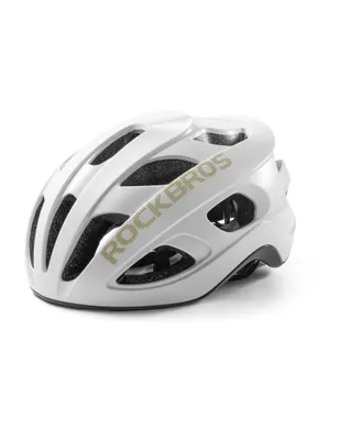 Produktbild von ROCKBROS Fahrradhelm Erwachsene Rennradhelm Leichter Sport-Helm Verstellbar 58-62CM Cityhelm für Damen Herren für MTB Rennrad Weiß glänzend