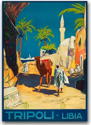 Produktbild von Poster - Canvas - Leinwand - 59,4 cm x 84,1 cm - Fotoposter - Leinwandkunst - Libyen Tripolis