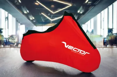 Produktbild von VECTOR Stretch Abdeckplane Innen für Motorrad/Scooter – Rot - L