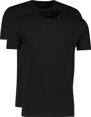 Produktbild von Hugo Boss schwarzes T-Shirt Baumwolle 2er-Pack entspannte Passform