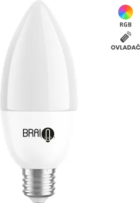 Immagine prodotto di Lampadina intelligente BrainLight LED, attacco E14, 4,8 W, con telecomando, dimmerabile