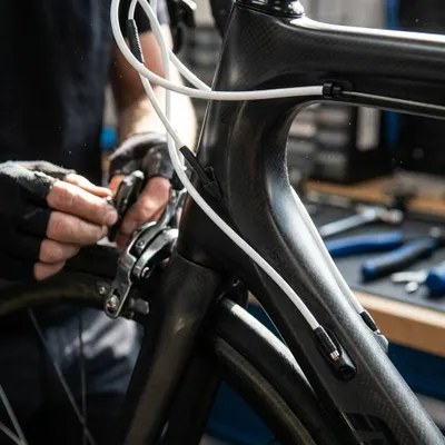 Zdjęcie produktu dla Zestaw linek hamulcowych Sram Slick Wire Pro Road biały 5mm