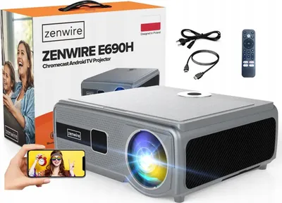 Obrázek produktu pro Projektor - 30000 lm - WiFi 6 Android 11 Google TV FULL HD 4K - Autofocus Chromecast - Bluetooth 5.0
