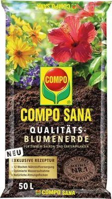 Image de COMPO 11151 COMPO SANA Terreau de qualité pour fleurs, 50 l