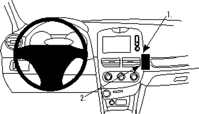 Produktbild von Brodit ProClip Fahrzeughalter 854859 - Winkelbefestigung - Renault Clio IV 13-16