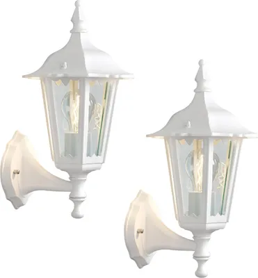 Produktbild von 2er-Set stehende Wandleuchten Außenwandleuchte Wandlaterne Wandlampe