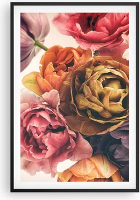 Produktbild von Gerahmtes Poster - Schwarzer Rahmen - Blumenstrauß Blumen Braut - 61x91,5 cm - Wand Bild - Wanddeko - Wandbilder - Kunstposter - Wandposter - Bilderrahmen - Bilder - Kunstdruck - P2BPA61x91-5025