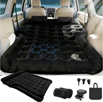 Produktbild von Luftmatratze für Autos, aufblasbare Campingmatratze für SUVs, Wohnmobile – 185x140x20 cm – Dicke Luftmatratze für Autos, ideal für Reisen, Wochenendausflüge und zum Entspannen