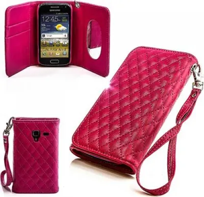 Produktbild von Samsung Galaxy Ace 2 (i8160) Booksytle Handtasche Mirror Pink