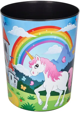 Produktbild von Läufer 26664 Papierkorb 13 L Einhorn(P)