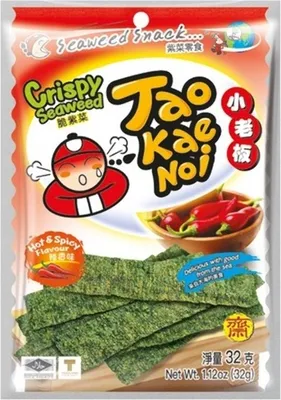 Produktbild von TAOKAENOI Crispy Seaweed Hot & Spicy 32g