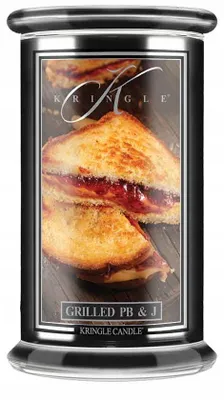 Image de Kringle Candle : Bougie parfumée "Grilled PB & J" (grande, avec deux mèches)
