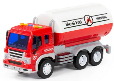 Produktbild von Schaufelbagger LKW Kinder Spielzeug CITY gelb Schwungrad Fahrzeug m. Licht Sound