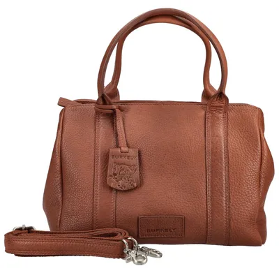 Produktbild von Ledertasche im zeitlosen Design mit stabilen Tragehenkeln und Schulterriemen