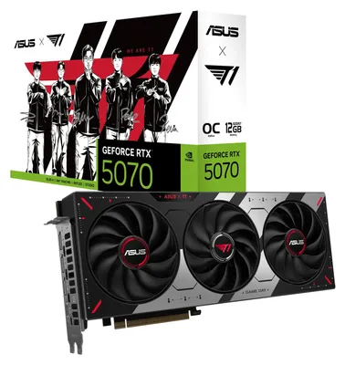 Productafbeelding van ASUS T1-RTX5070-O12G-GAMING, GeForce RTX 5070, 12 GB, GDDR7, 192-bit, 7680 x 4320 pixels, PCI Express 5.0