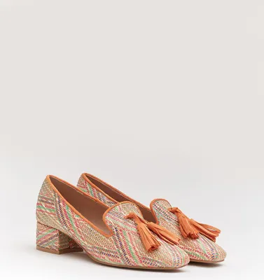 Produktbild von Mocassins Oranje Canvas Franjes Colored