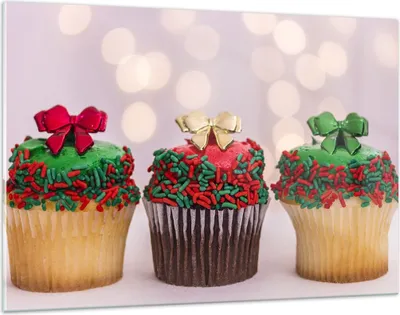 Produktbild von Bilder auf glas - Cupcakes Dessert Kuchen gebacken - 120x80cm - Glasbilder - Wandbilder - Kunstdruck - zum Aufhängen bereit - Wanddekoration aus Glas - Glas Bilder - Wandbild auf Glas - GAA120x80-2436
