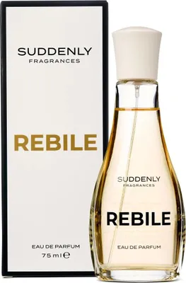 A product shot of a perfume bottle and its box.