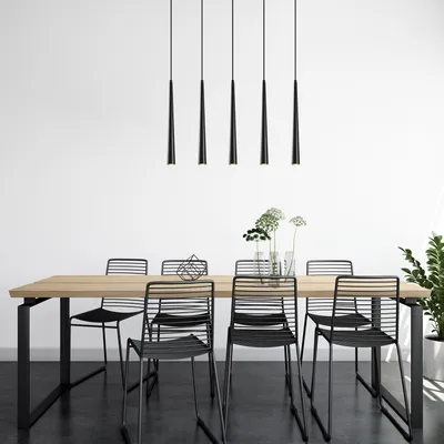 Produktbild von Opviq, Uğur - 6075, Leuchter, Schwarz, 78 x 5 x 135 cm