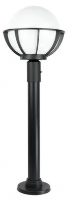 Produktbild von Außenlampe E27 90 cm rund Kugelschirm Vintage Design Gartenbeleuchtung
