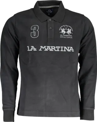 Immagine prodotto di Polo da uomo LA MARTINA XMP305-JS005 Colore: nero, Taglia: S