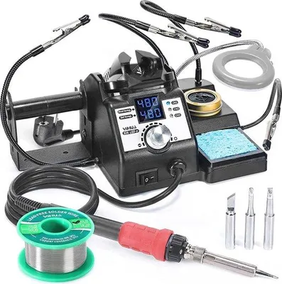 Immagine prodotto di Utensile professionale per saldatura con accessorio e regolazione elettronica della temperatura, 110 W, 90 ~ 480 °C