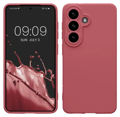 Produktbild von kwmobile Handyhülle für Samsung Galaxy S26 Hülle - weiches Handy Silikon Case - Schutzhülle Cover - Dark Rose