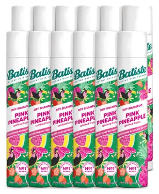 Imagen del producto de 12 unidades de champú seco Batiste, aroma piña rosa, 200 ml cada uno. Paquete económico