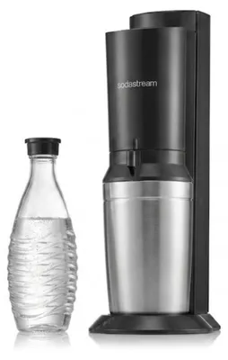 Produktbild von SodaStream Wassersprudler Crystal Vorteilspack inkl. Flasche und Quick-Connect Zylinder, Schwarz