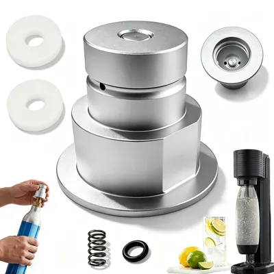 Adapter TR21 auf Schnellkupplung für CO2-Flasche, Aluminium
