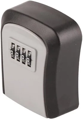 Image de Boîte de rangement étanche avec serrure à combinaison numérique pour intérieur - 10 000 combinaisons possibles - Boîte de rangement avec porte-clés
