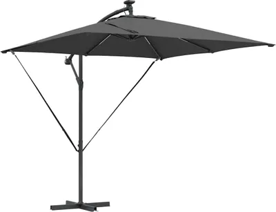 Image de Parasol Anthracite 249 x 249 x 250 cm Polyester et Aluminium