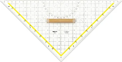 Produktbild von Aristo TZ-Dreieck 32,5 cm mit Holzgriff, Facette, Tuschenoppen