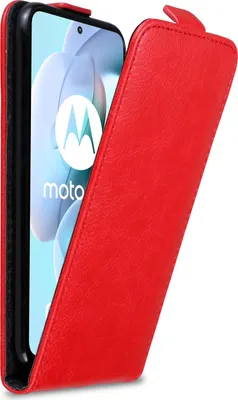 Produktbild von Cadorabo Hülle für Motorola MOTO G31 / G41 Schutz Hülle in Rot Flip Etui Handyhülle Case Cover
