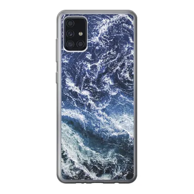 Produktbild von MuchoWow® Handyhülle Schutzhülle Hülle für Samsung Galaxy A52 5G Naturstein - Meer - Marmor Silikon Softcase Handy Hülle - Umschlag