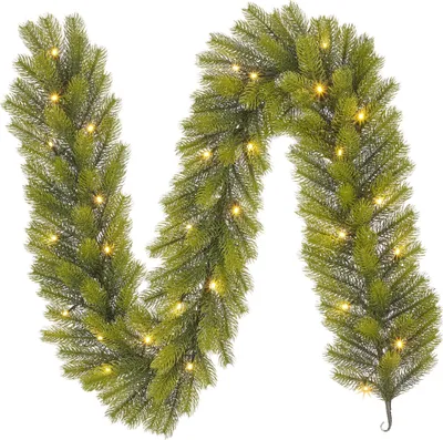 Image de Black Box Trees Nagoya Guirlande avec éclairage LED - L180 x Ø20 cm - Vert