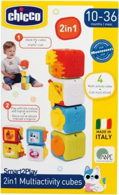Produktbild von Chicco - 2 in 1 Multiaktivittswrfel