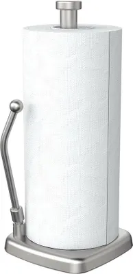 Produktbild von Famanu Küchenrollenhalter mit stabiler Basis und Saugnäpfen - Edelstahl