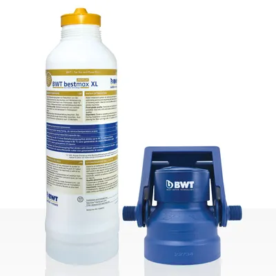 Produktbild von BWT Bestmax XL PREMIUM Filterkerze + Filterkopf, BWT water + more Wasserfilter, ca. 4300 L
