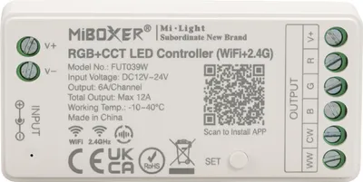Produktbild von MiBoxer FUT039W RGB+CCT LED-Controller (WiFi+2.4G)