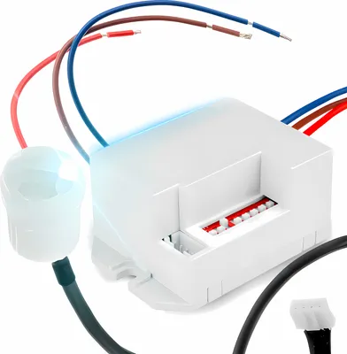Produktbild von Czujnik ruchu PIR na podczerwień - podtynkowy czujnik zewnętrzny 360°, czujnik podczerwieni, kompatybilny z diodami LED, energooszczędny i precyzyjny Retoo