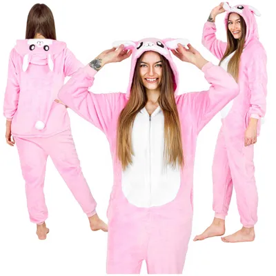 Zdjęcie produktu dla Kostium kombinezon przebranie onesie kigurumi ciepła piżama damska dres M