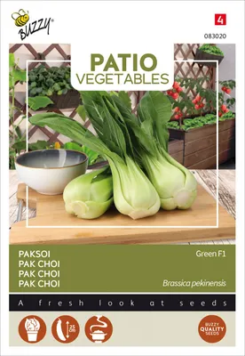 Immagine prodotto di Buzzy Patio Veggies Pak Choi Verde F1 semi - Circa 0,25 gr | Buzzy_083020