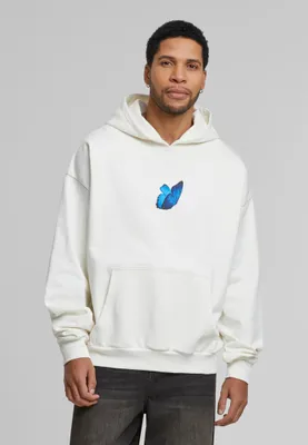 Produktbild von Urban Classics Herren-Kapuzenpullover mit Kapuze Contrs weiß XXL