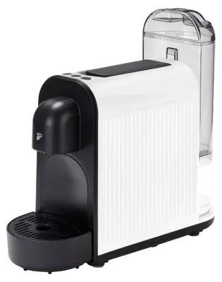 Produktbild von Tchibo Cafissimo NOW Kaffeemaschine Kapselmaschine inkl. 30 Kapseln für Caffè Crema, Espresso und Kaffee | 0,67 l | 1250 Watt | 11,4 x 33,7 x 23,5 cm | Weiß