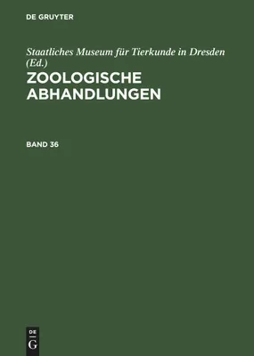 Produktbild von Zoologische Abhandlungen. Band 36