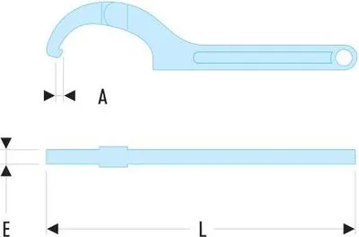 Zdjęcie produktu dla Facom 125A.80 C spanner Spanner size (metric) 50 - 80 mm