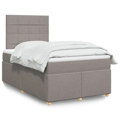 Produktbild von Hochwertig Boxspringbett mit Matratze Taupe 120x200 cm Stoff 3291251
